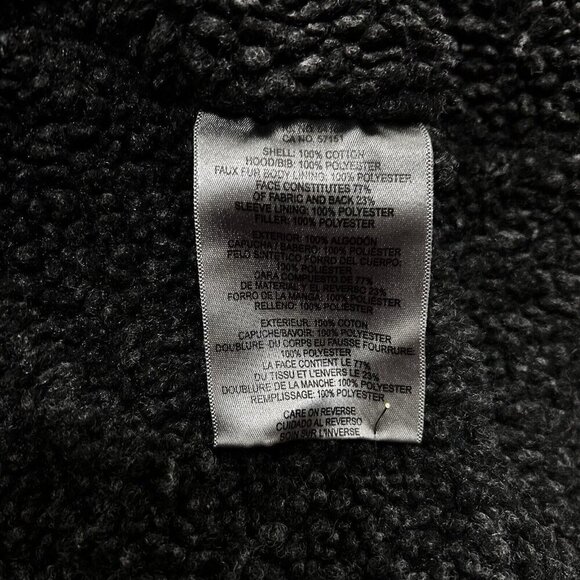 Levis Jacket Adult M Green Canvas Full Zip Military Sherpa Lined Mid Weight Coat - Picture 10 of 12